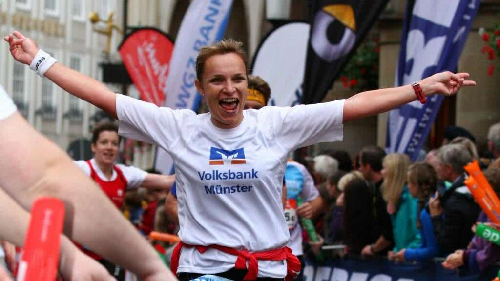 Volksbank-Münster-Marathon Zeileinlauf