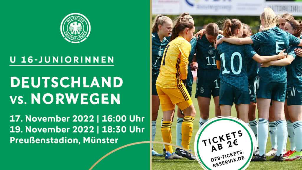 DFB U16-Juniorinnen Länderspiel Münster