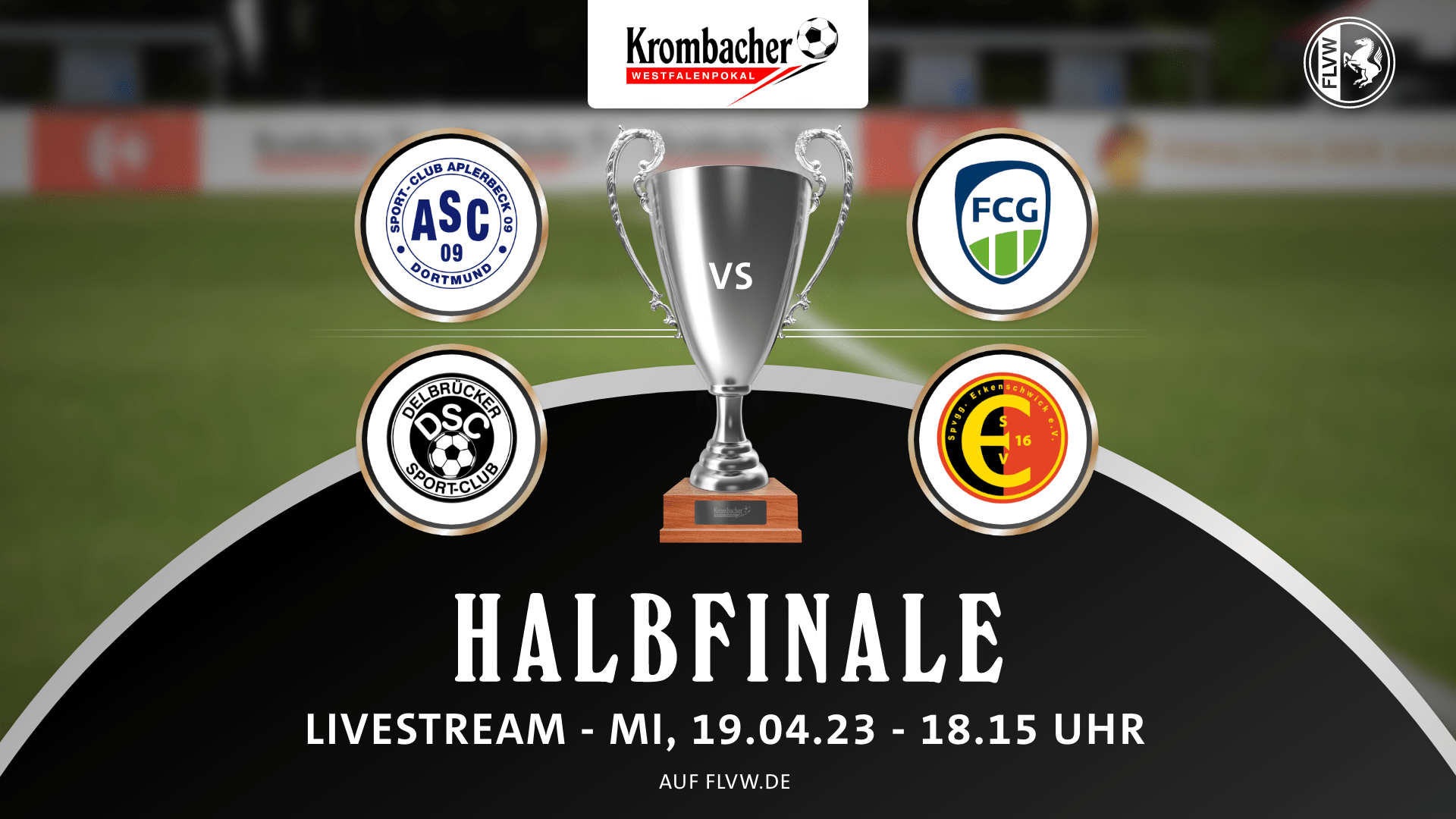 Halbfinale im Krombacher Westfalenpokal in exklusiver Livekonferenz