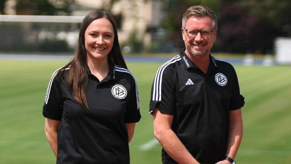 Vanessa Kaminski und Christian Fischer freuen sich über mehr Nachwuchs für das Schiedsrichterwesen