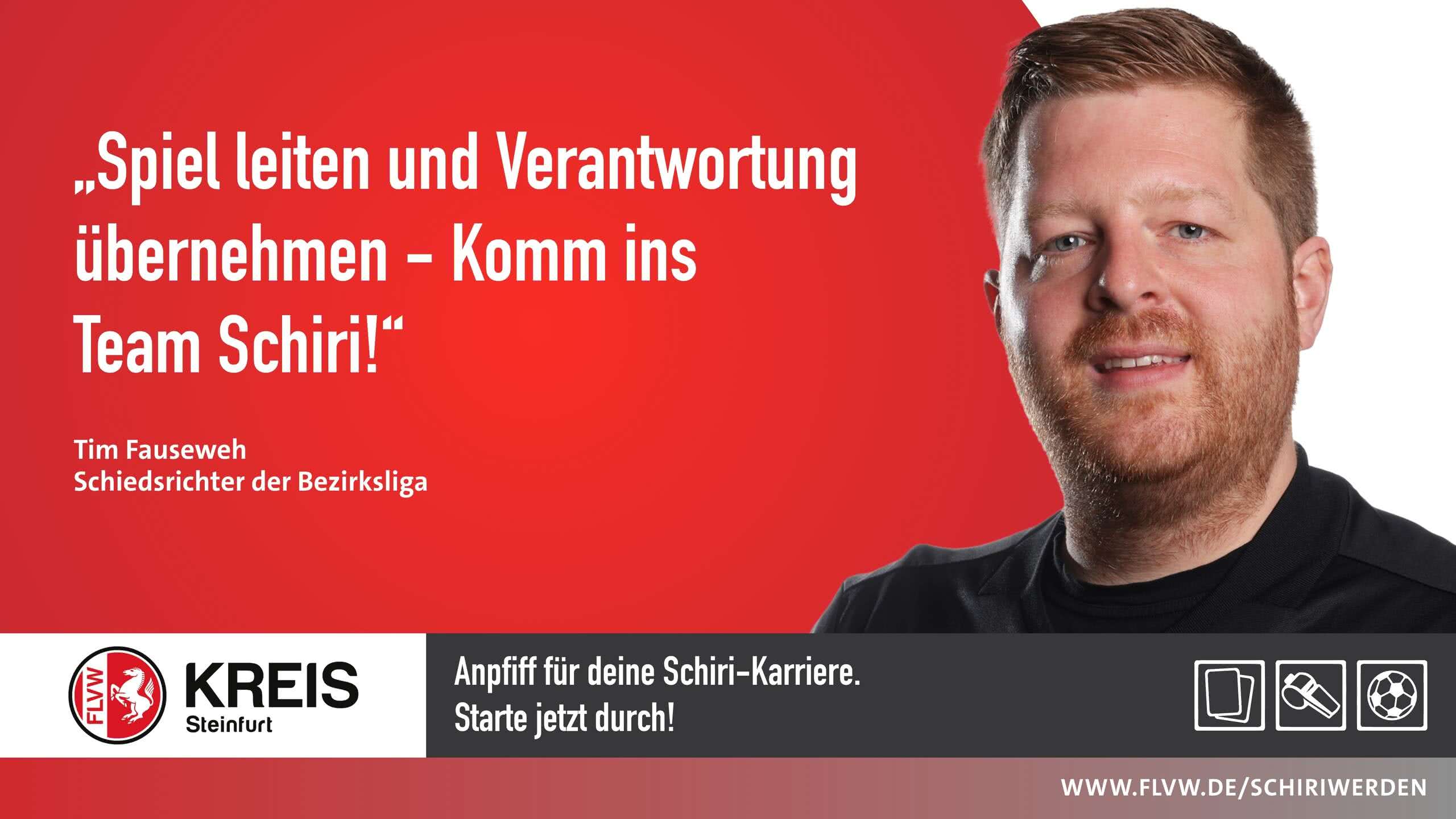 Die Gesichter der SchiriKampagne Tim Fauseweh im Interview Fußball