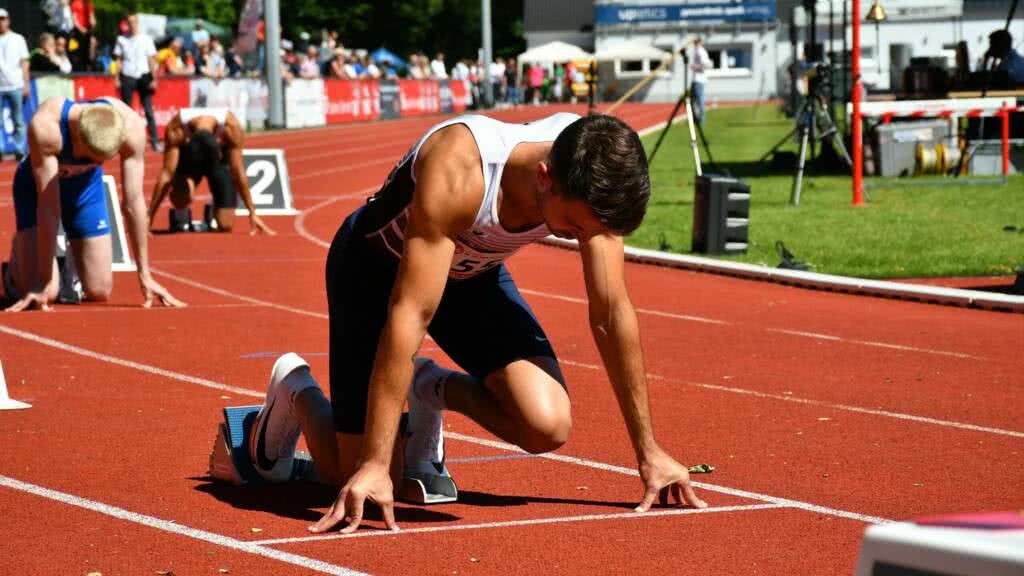 Westfälische Meisterschaften Start 200 Meter