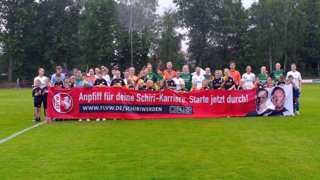 Schiri-Werbung Kreispokal-Finale Ahaus Coesfeld