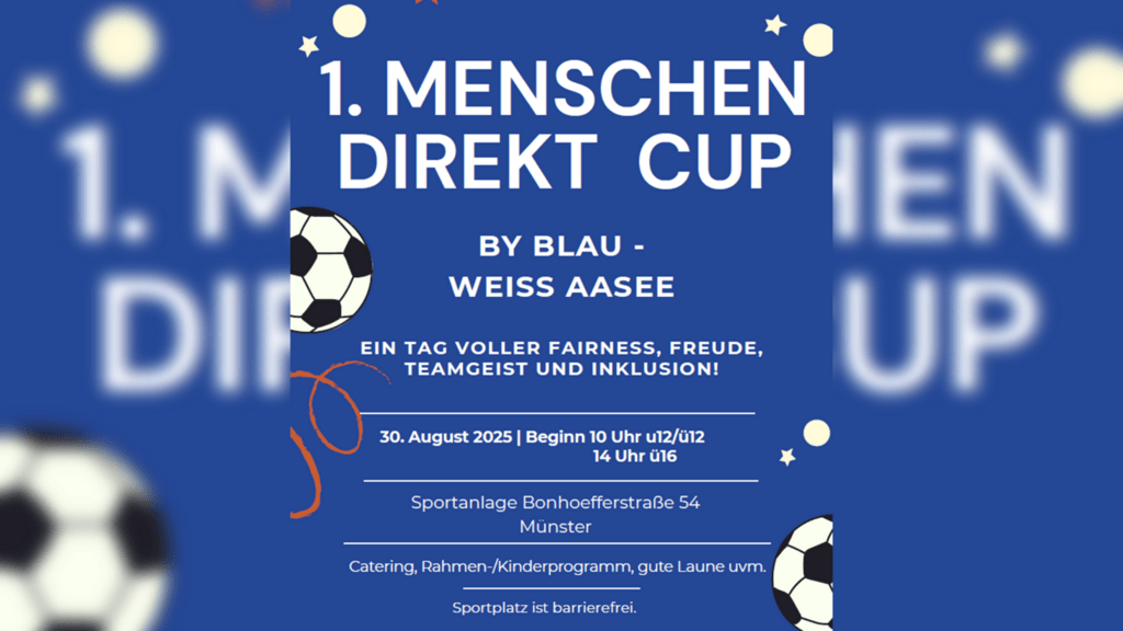 Inklusion SV Blau-Weiß Aasee Plakat