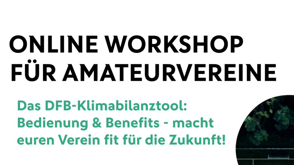 Online-Workshop – Gemeinsam für einen zukunftsfähigen Fußball