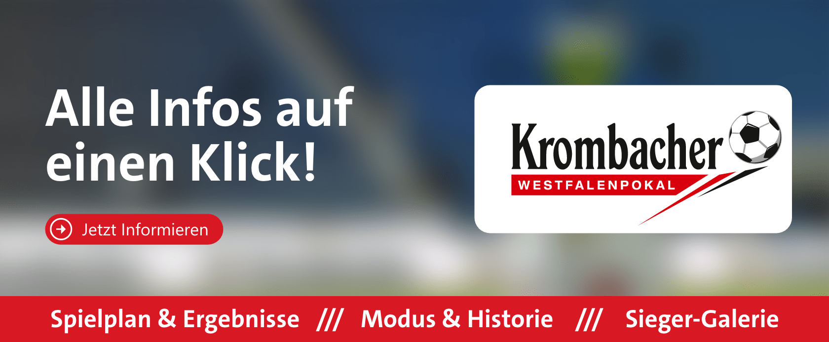 Promobox neu Krombacher Westfalenpokal
