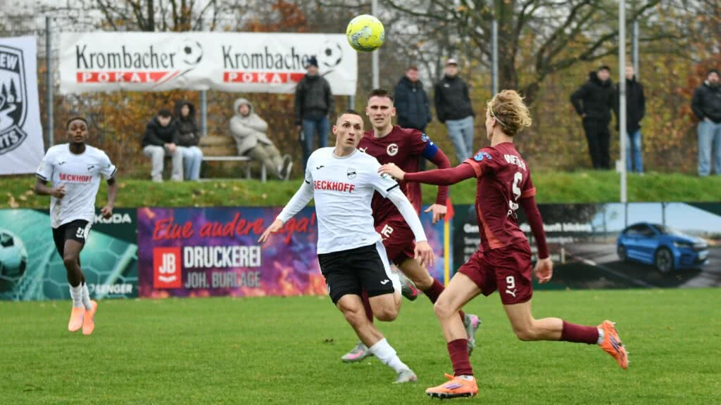 Krombacher Westfalenpokal Viertelfinale 1. FC Gievenbeck SC Verl Titel