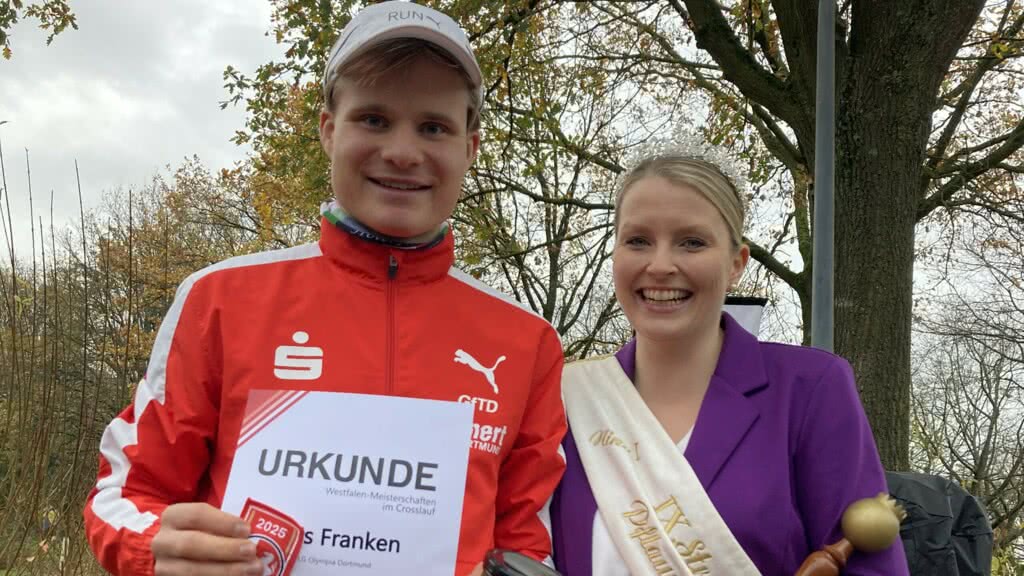 FLVW Crossmeisterschaft Siegerehrung Lars Franken 