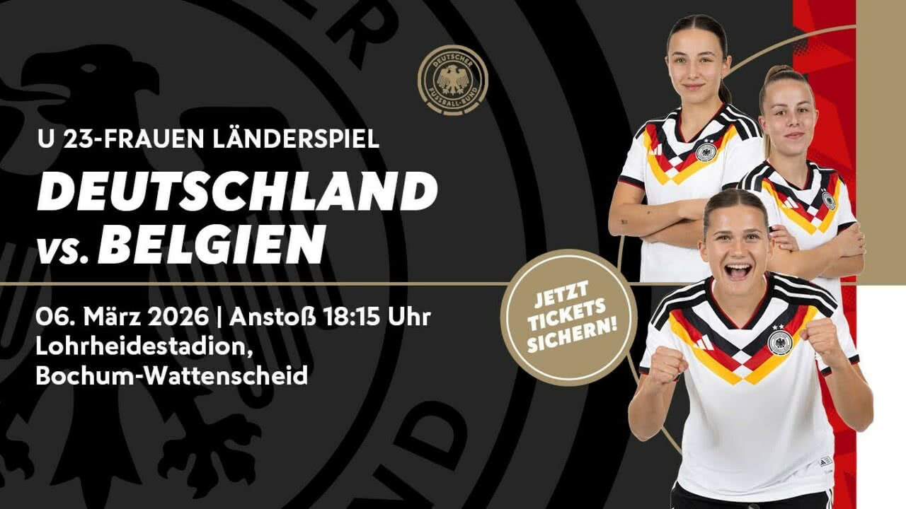 Tickets für U23-Länderspiel in Wattenscheid verfügbar