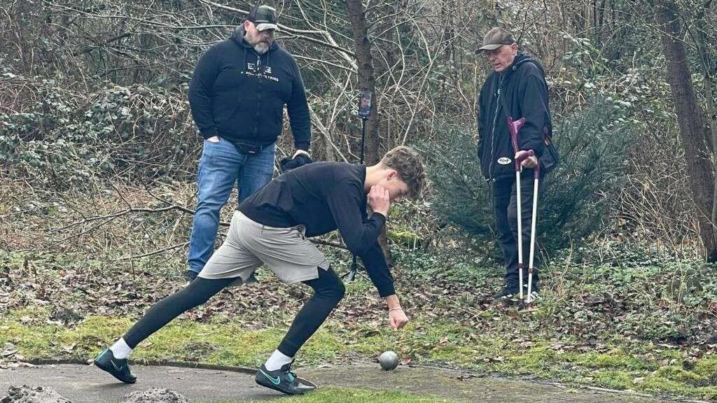 Ben Krome beim Training
