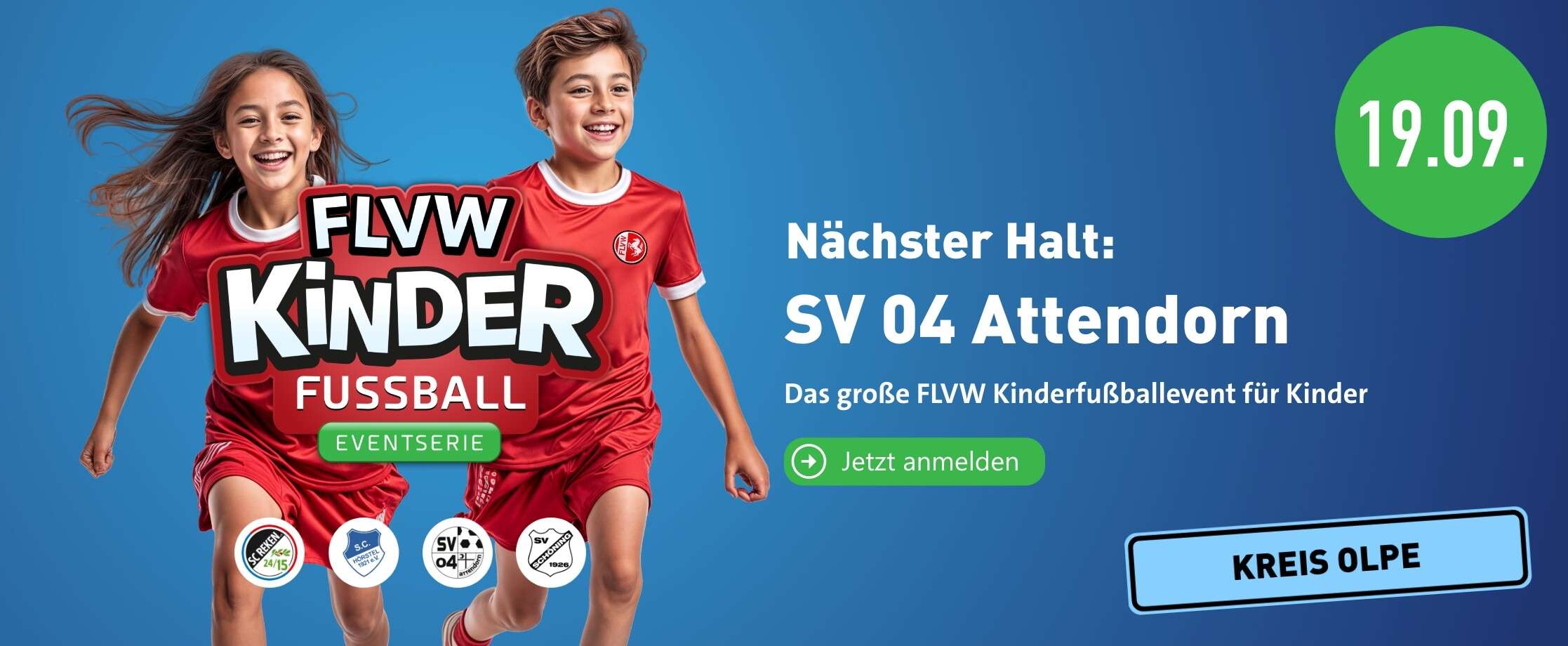 Promobox Kinderfu&szlig;ball Eventserie Olpe